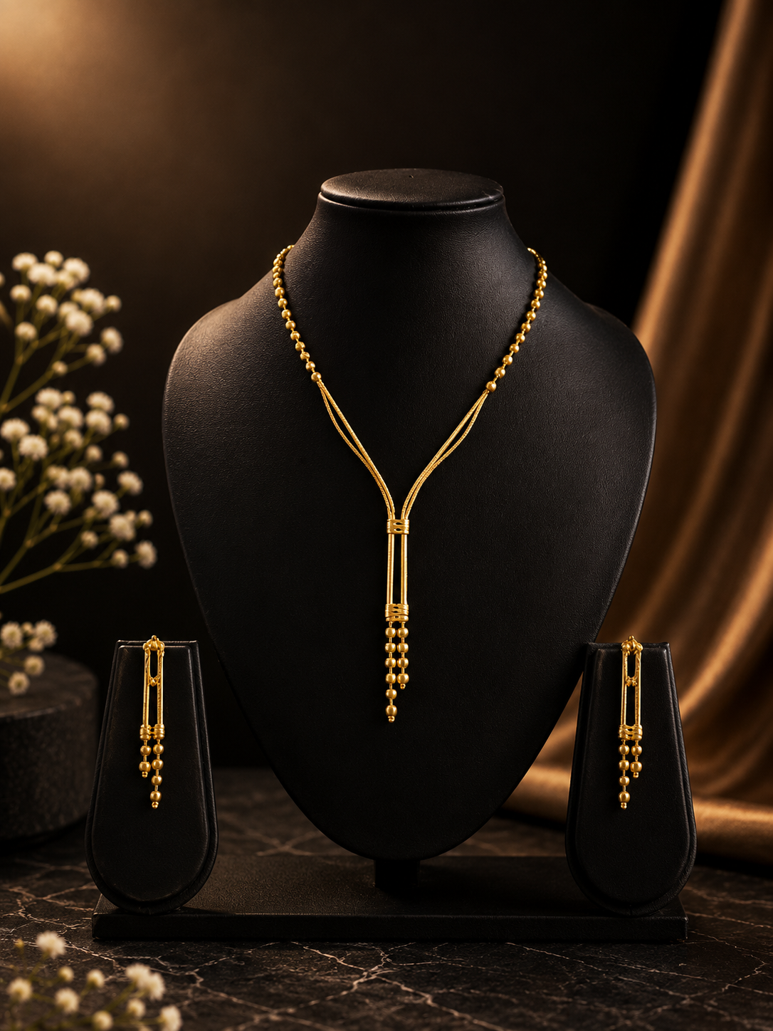 24k gold dust plated Necklace