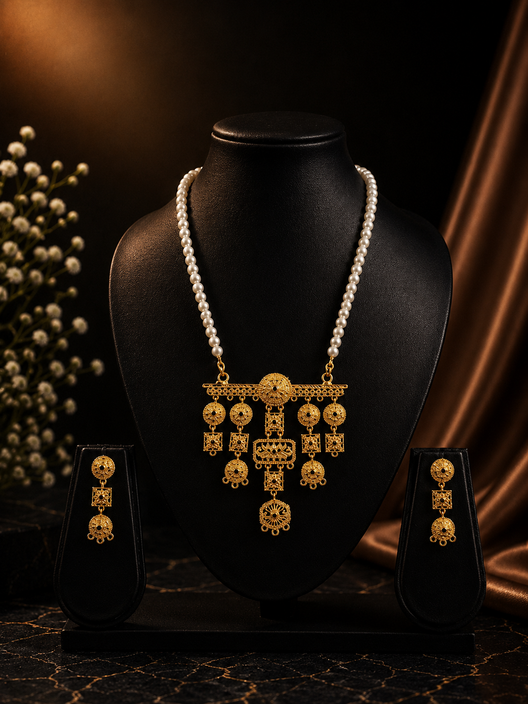 24k gold dust plated Necklace