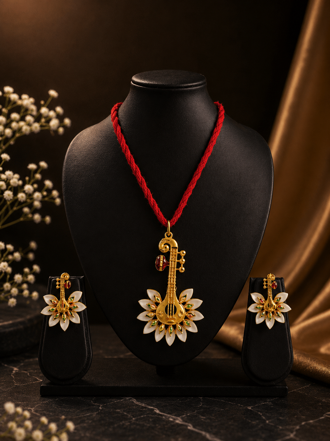 24k gold dust plated Necklace