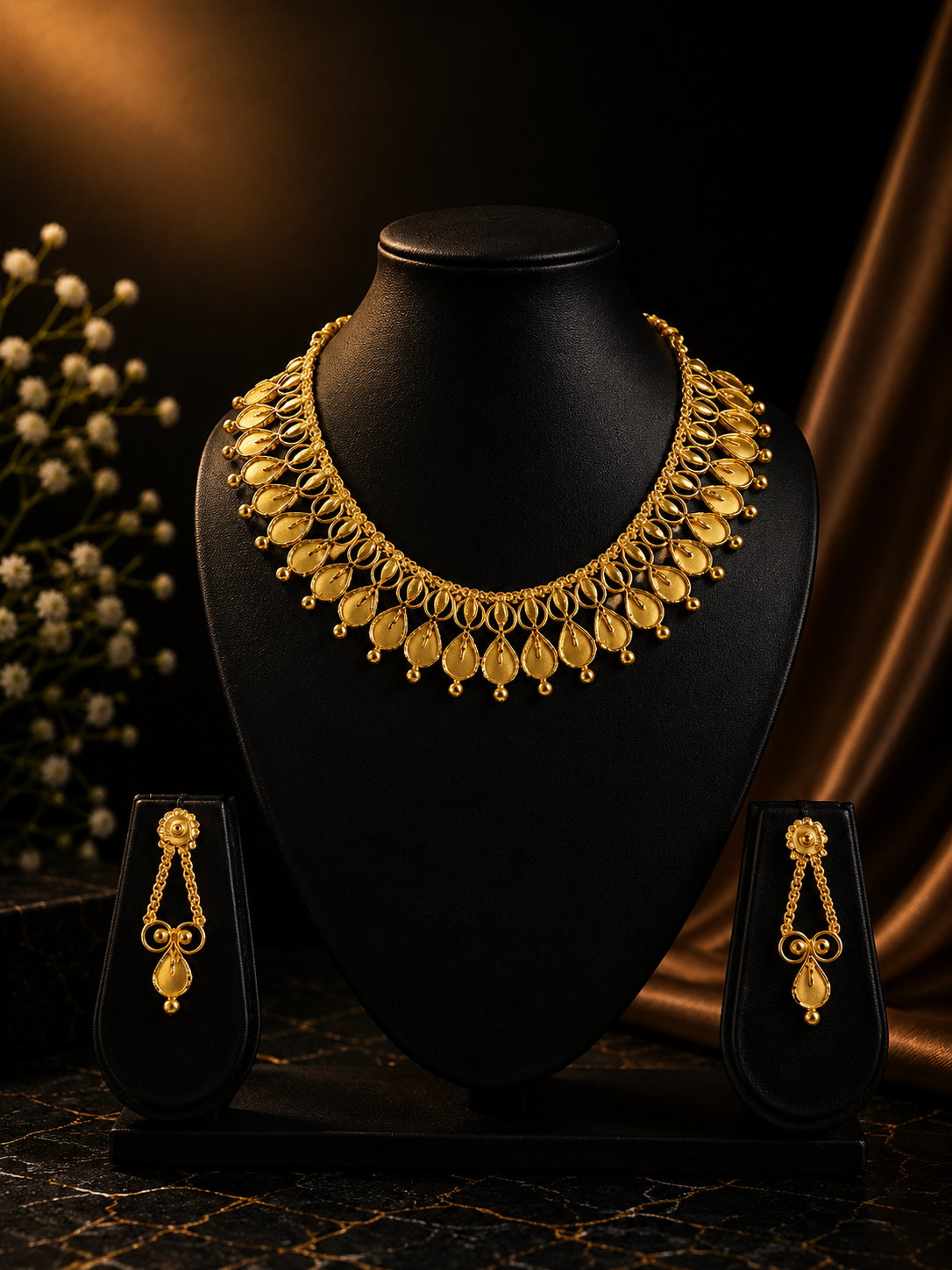 24k gold dust plated Necklace