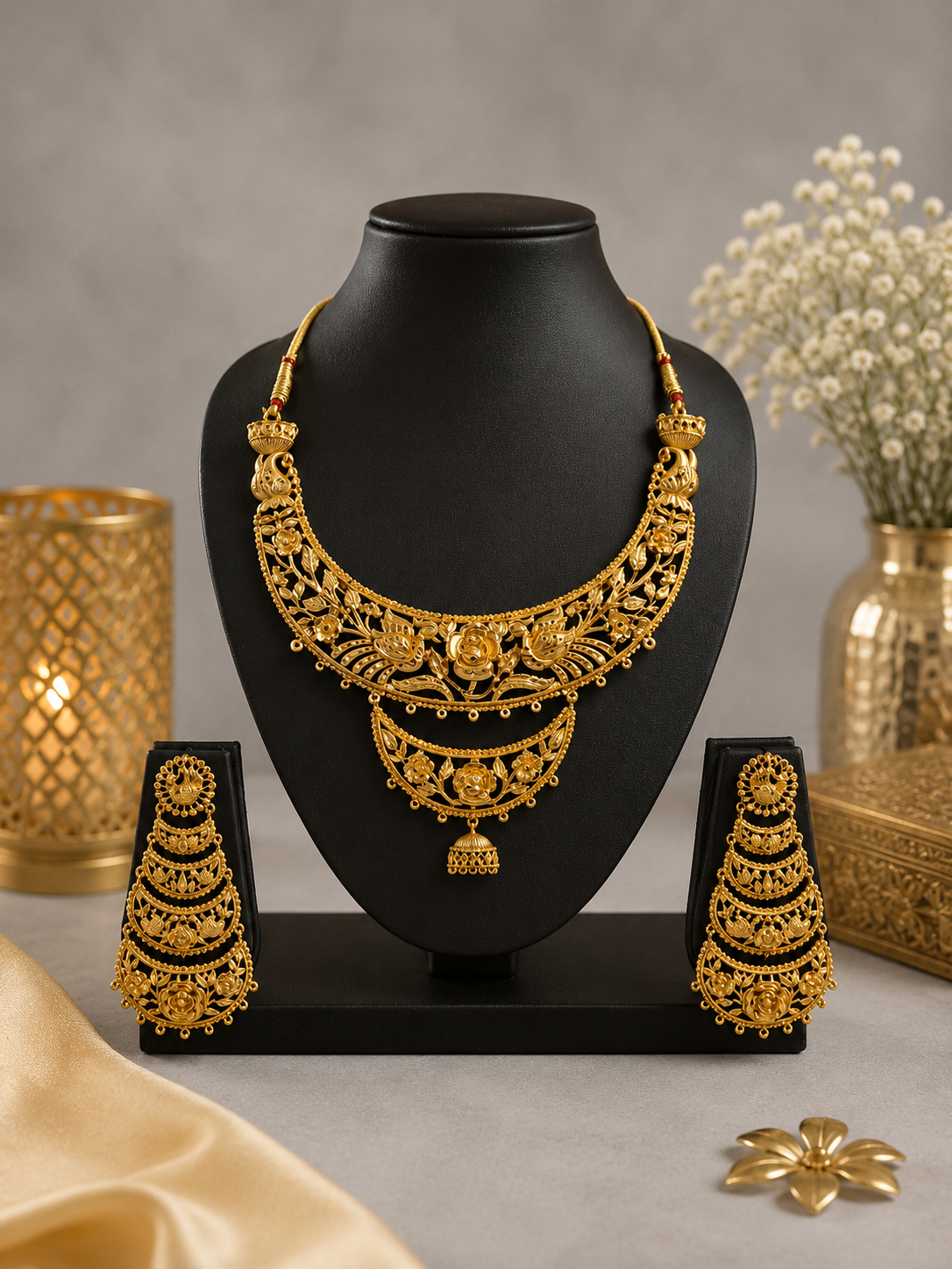 24k gold dust plated Necklace