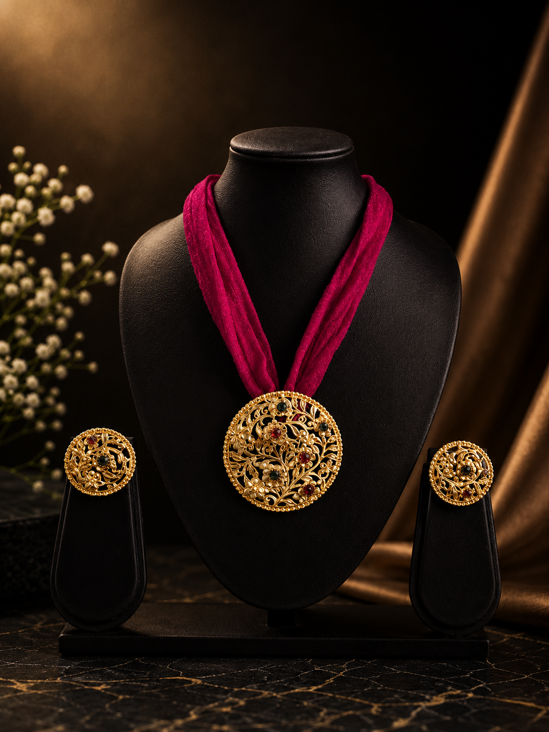 24k gold dust plated Necklace