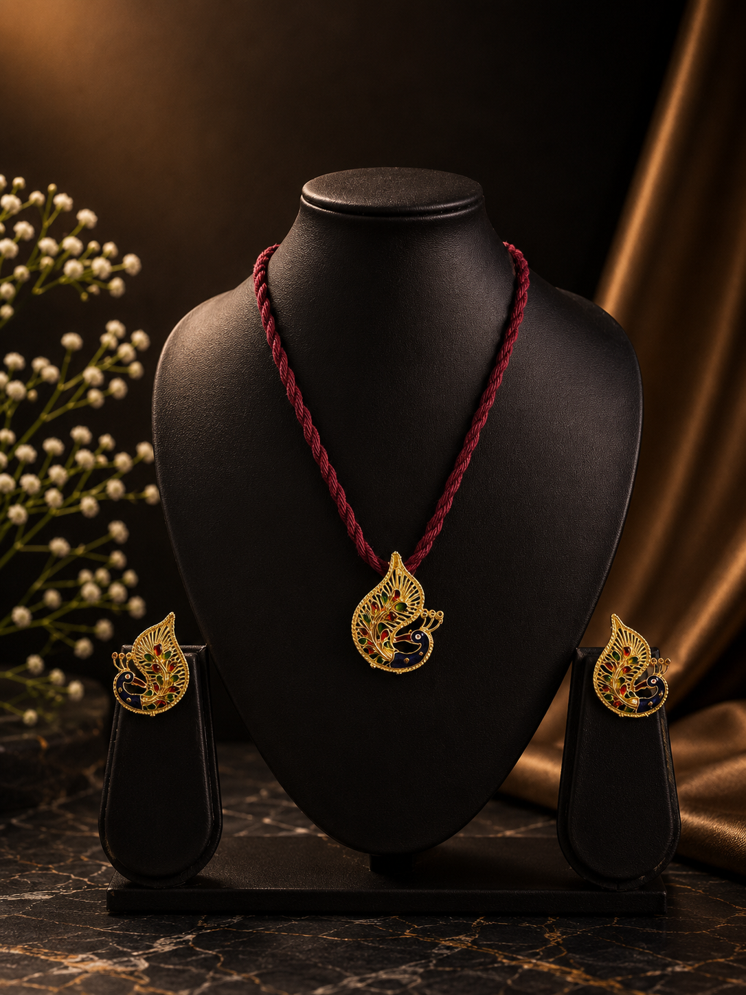 24k gold dust plated Necklace