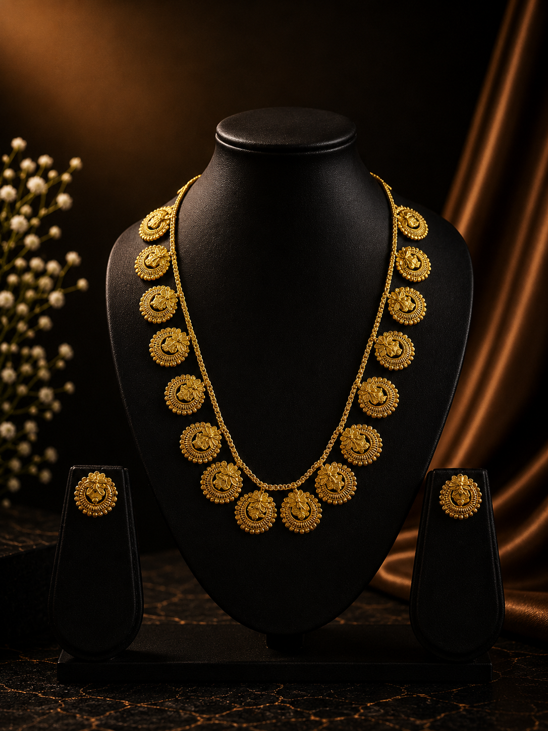 24k gold dust plated Necklace
