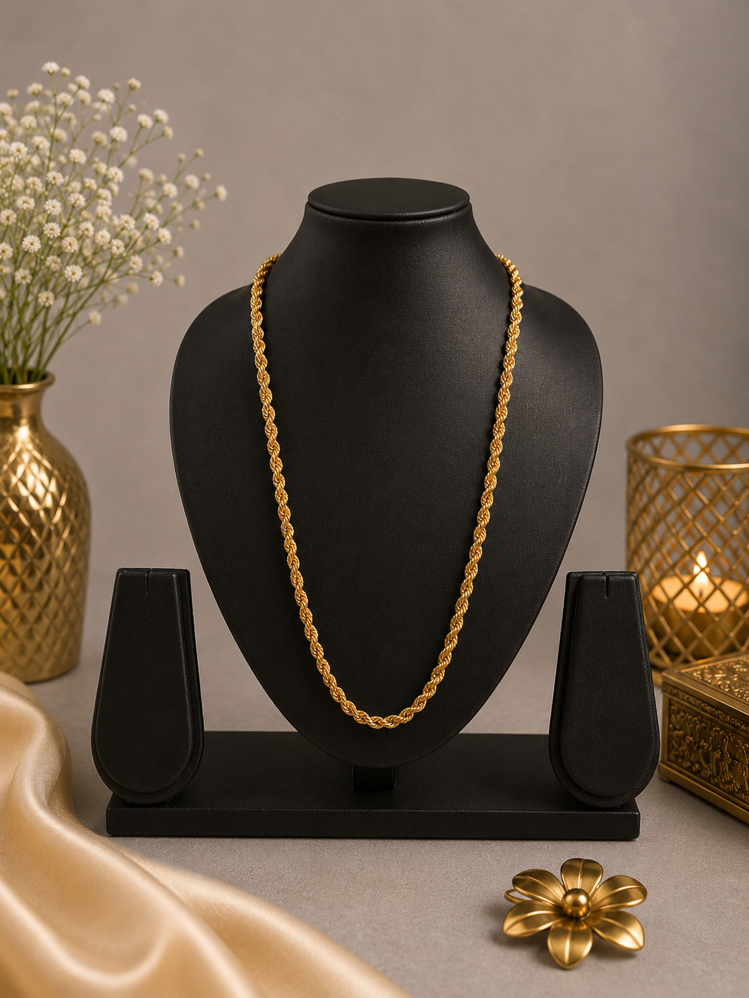 24k gold dust plated Necklace