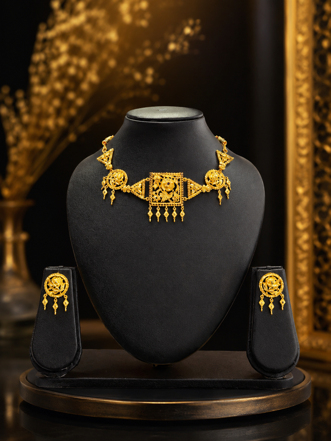 24k gold dust plated Necklace