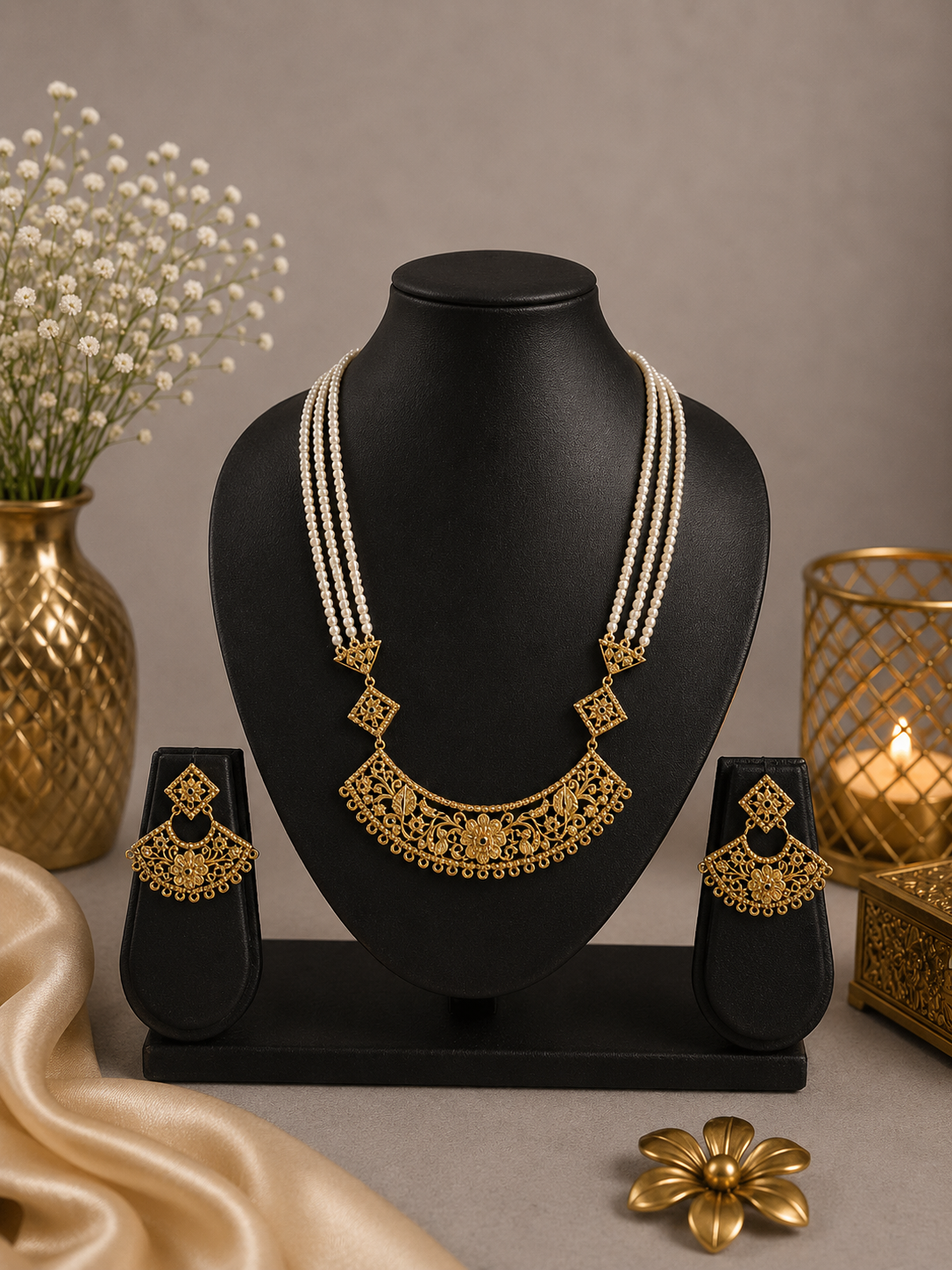 24k gold dust plated Necklace